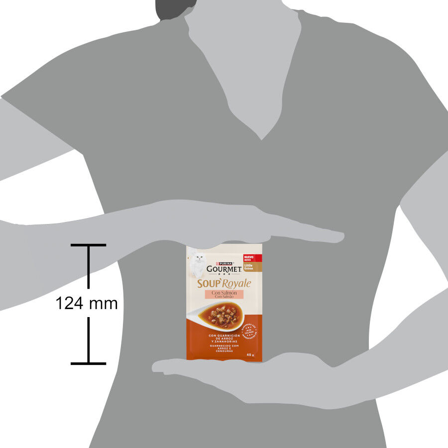 45 g Purina Gourmet Soup Royale Sopa con Salm&oacute;n para gatos, , large indicador imagen numero 4