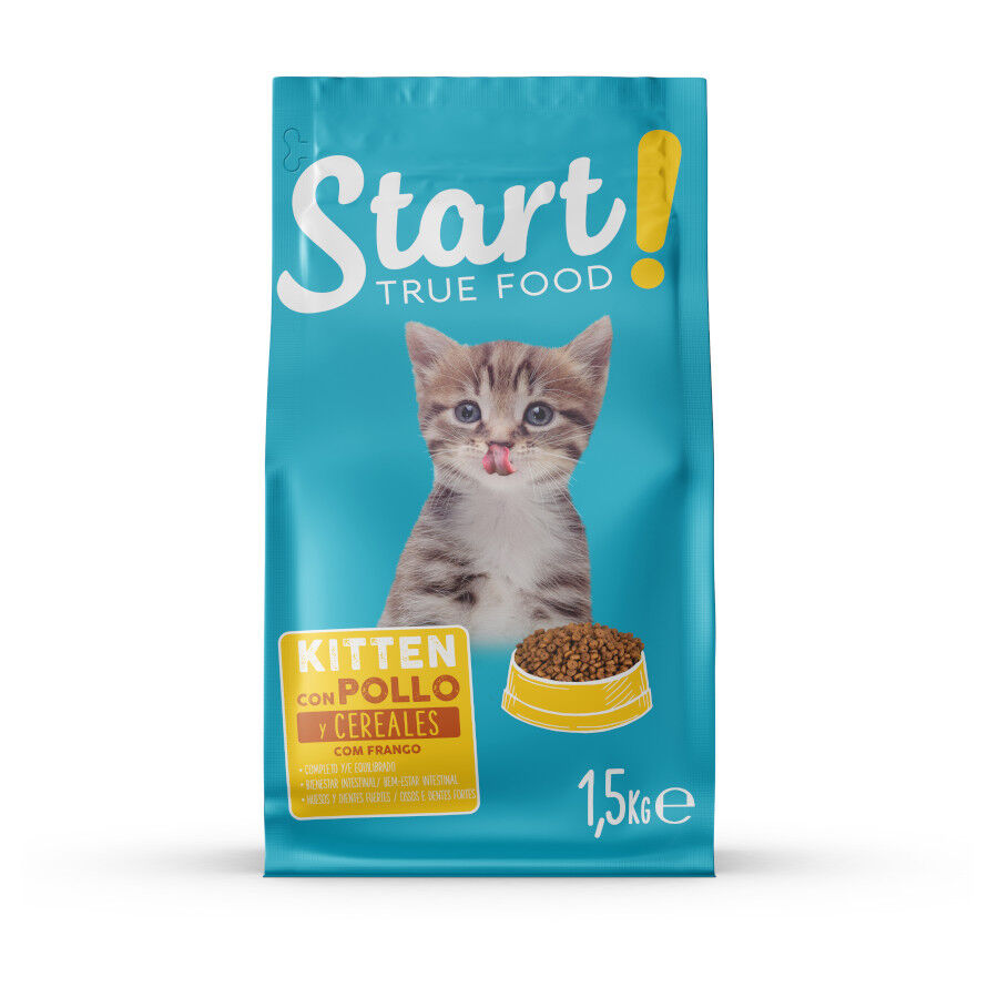 1.5 kg Start Kitten Pollo y Cereales pienso para gatos, , large Imagen numero 1