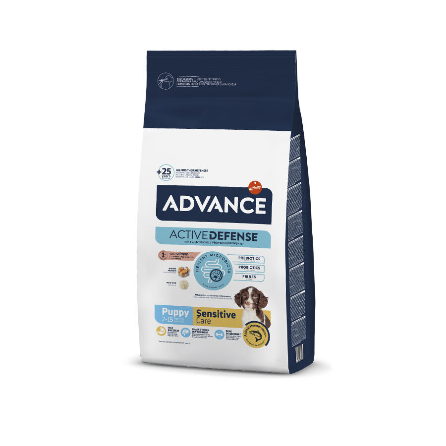 Advance Active Defense Puppy Sensitive Care Salm&oacute;n pienso para perros