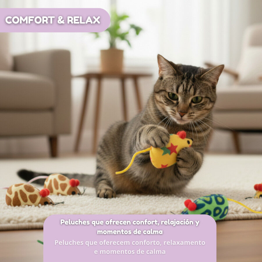 Tootoy! Pack de Ratones con Catnit Estampados para gatos, , large indicador imagen numero 5