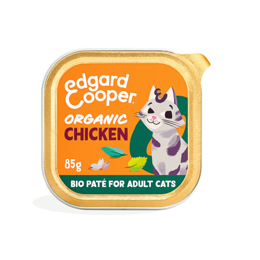 85 g Edgard & Cooper Adult Pollo Ecol&oacute;gico en Pat&eacute; tarrina para gatos, , large Imagen numero 1