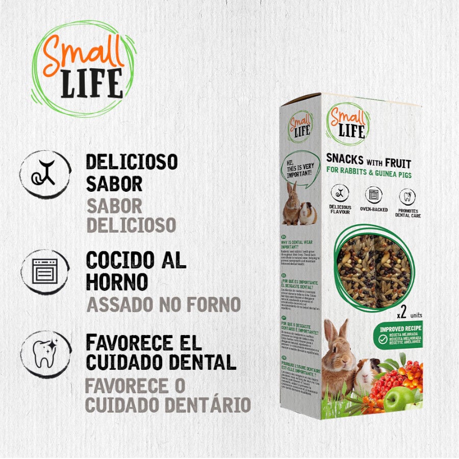 2 barritas Small Life Barritas Snack con Fruta para conejos y cobayas, , large Imagen numero 3
