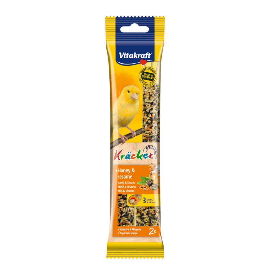 Vitakraft Kr&auml;cker Miel y S&eacute;samo Barritas para canarios, , large Imagen numero 1
