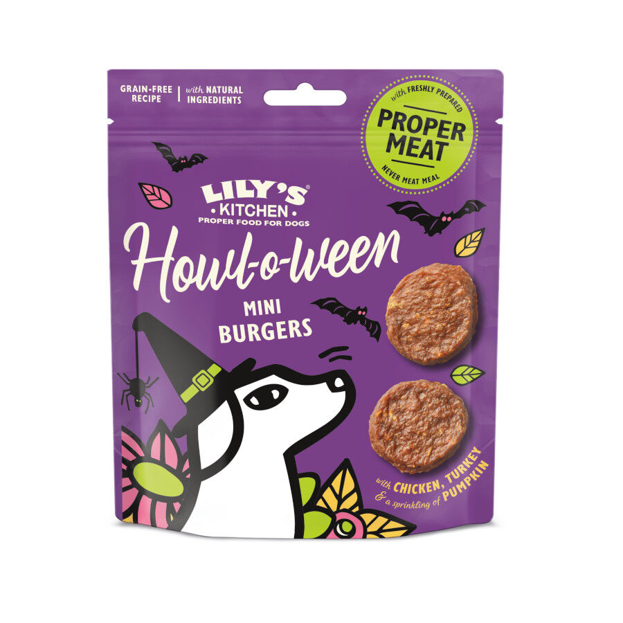 Lily's Kitchen Mini Hamburguesas Pollo Halloween para perros, , large Imagen numero 1