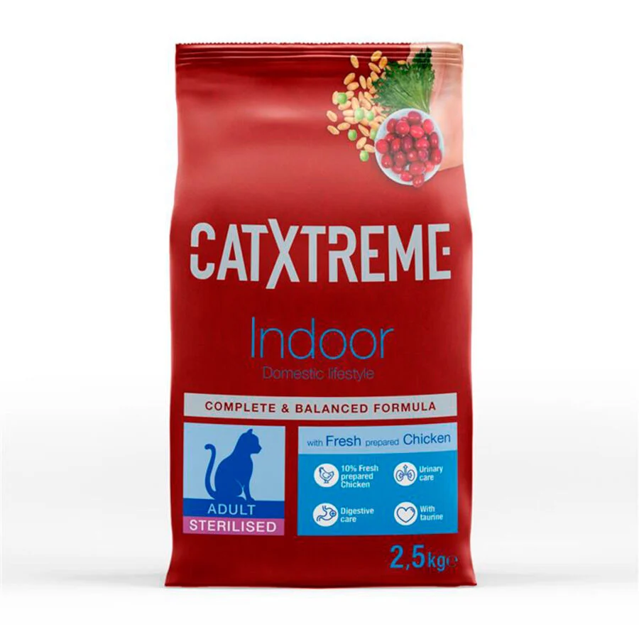 2.5 kg Catxtreme Adult Indoor Sterilised Pollo pienso para gatos, , large Imagen numero 1