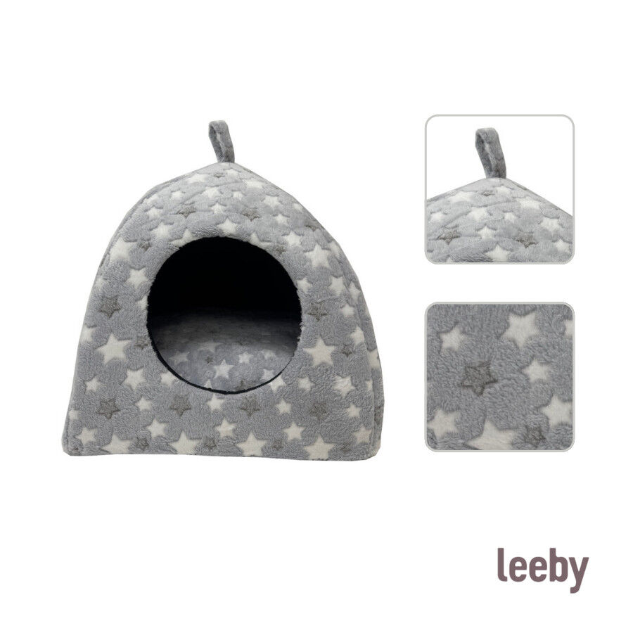 Leeby Cama Igl&uacute; Estrella Gris para gatos, , large indicador imagen numero 3