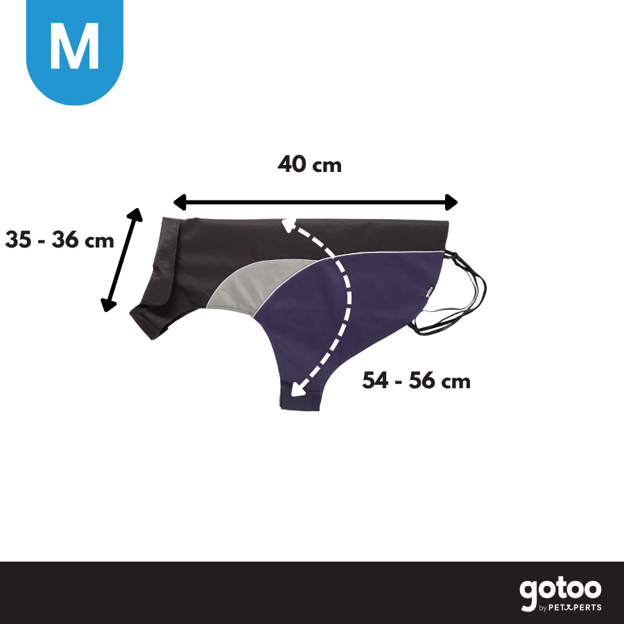 Gotoo Impermeable Reflectante Gris Azulado para perros, , large indicador imagen numero 4