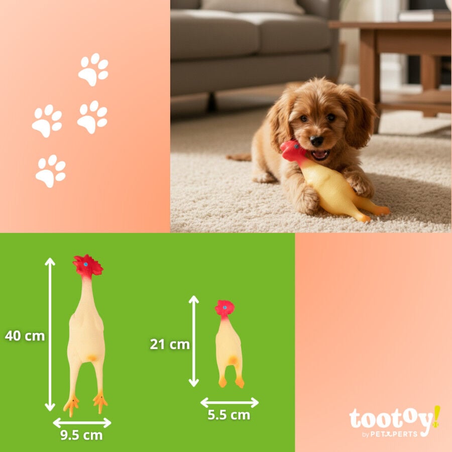 Tootoy! Juguete Pollo Mordedor con Sonido para perros, , large indicador imagen numero 5