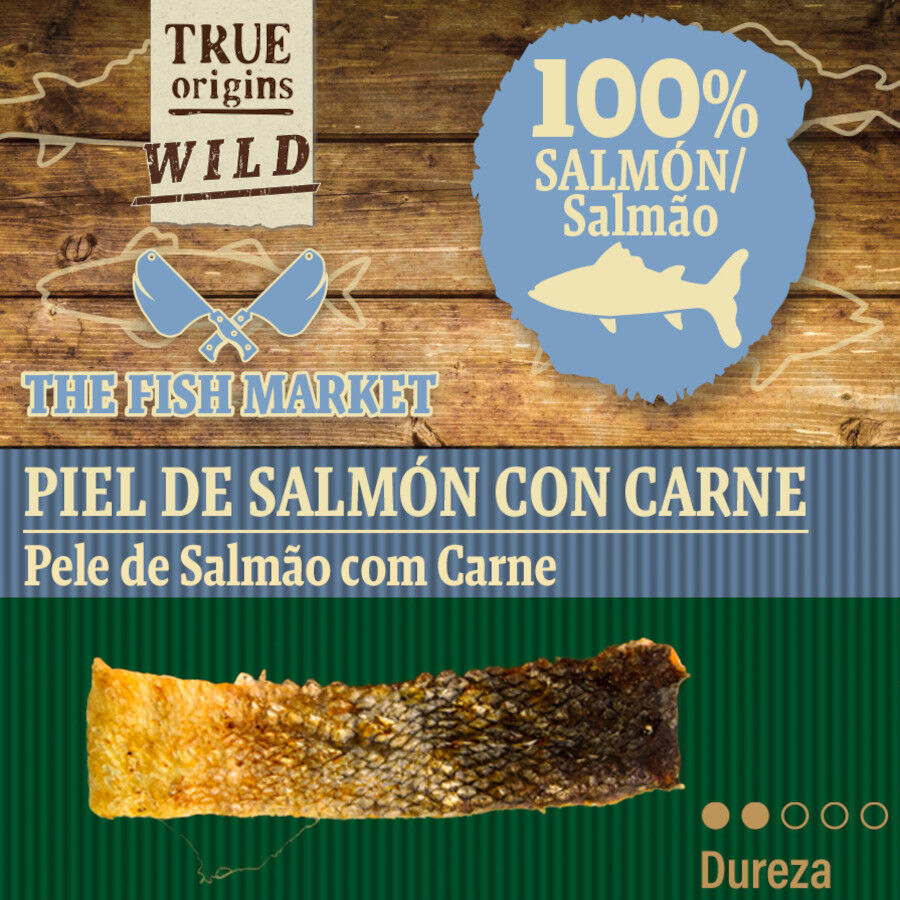 70 g. True Origins Piel de Salm&oacute;n con Carne Snack para perros, , large indicador imagen numero 4