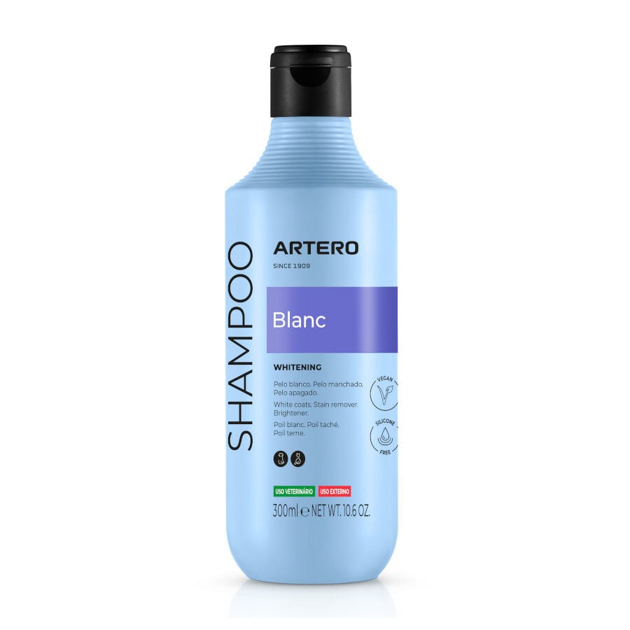 Artero Blanc Champ&uacute; para pelo blanco para perros y gatos