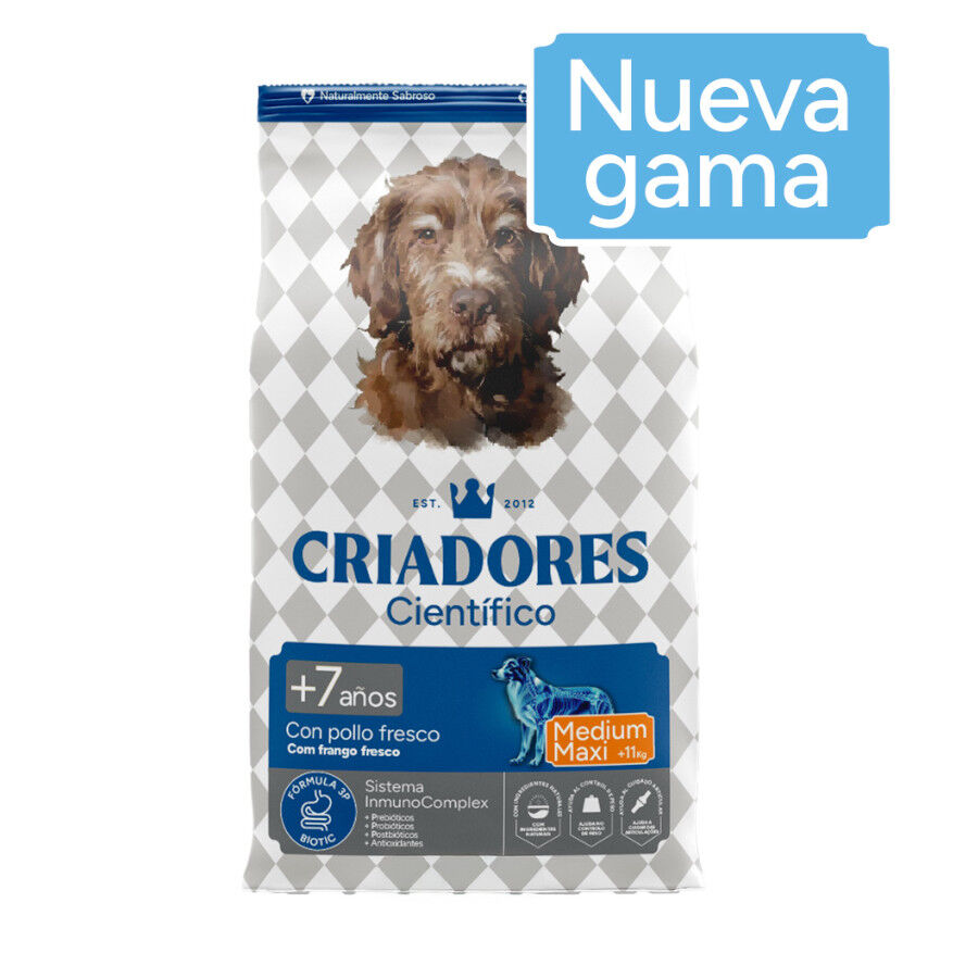 Criadores Cient&iacute;fico Senior Pienso para perros de razas medianas y grandes