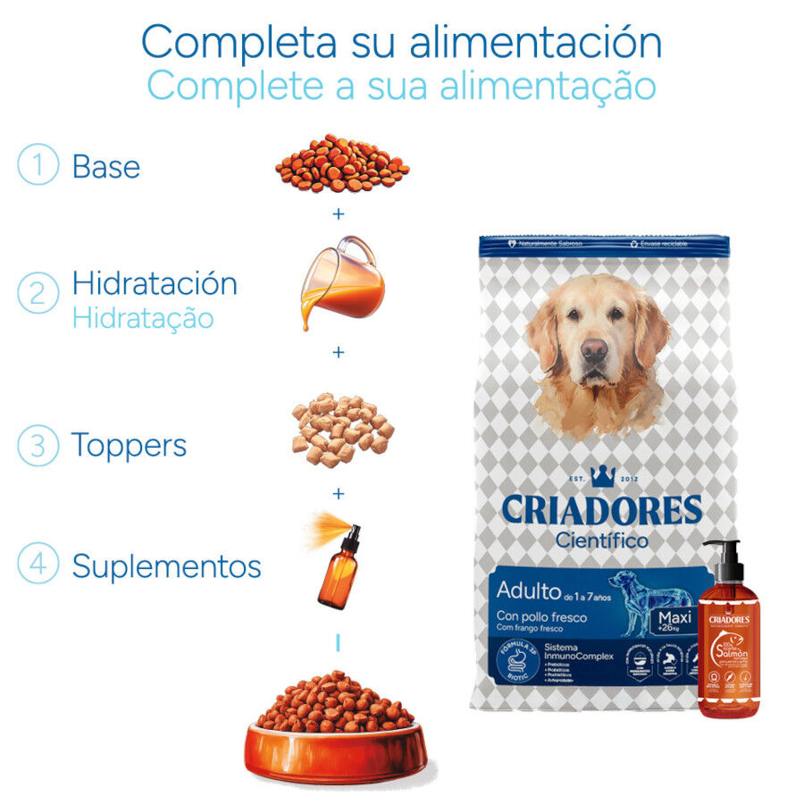 12 kg Criadores Cient&iacute;fico Adulto Maxi Pienso Pollo para perros, , large indicador imagen numero 8