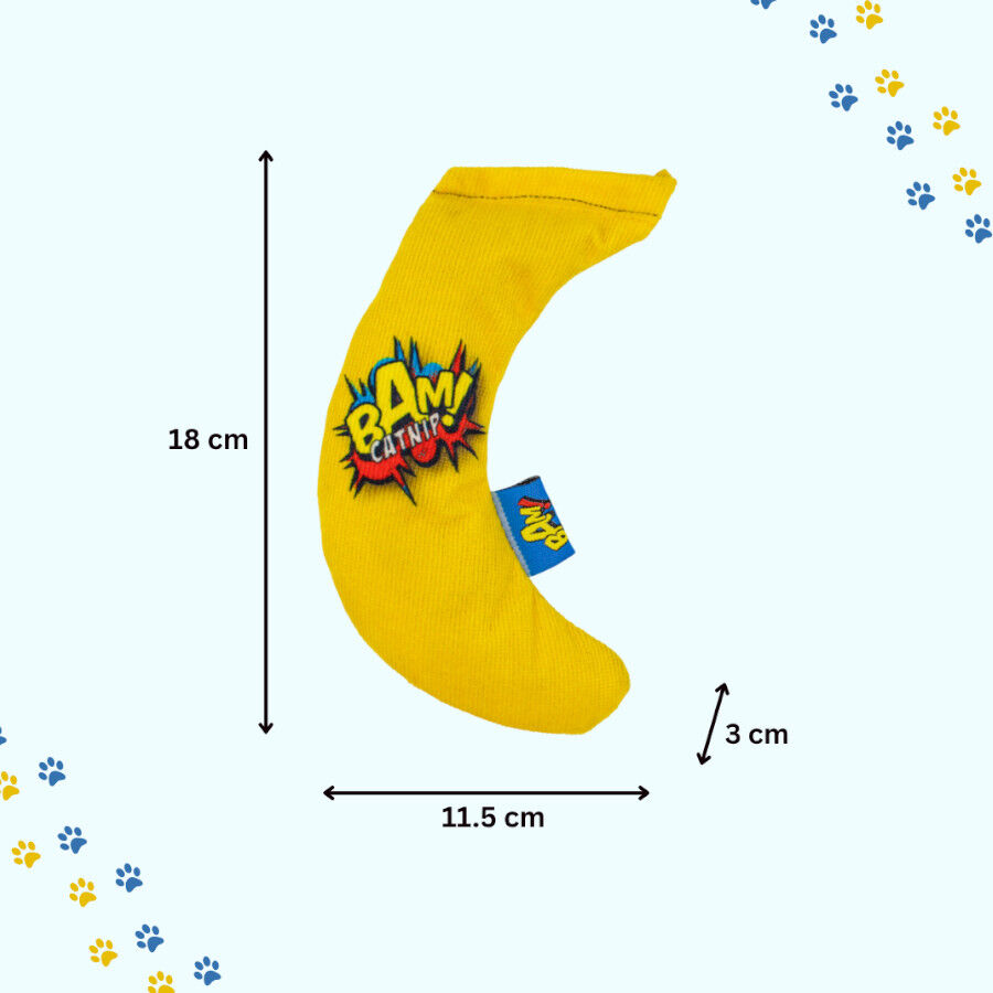 BAM! Peluche Banana con Catnip para gatos, , large indicador imagen numero 3