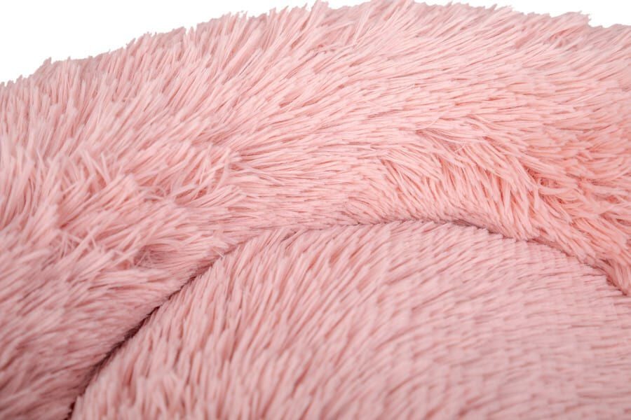 Leeby Cama Donut Antiestr&eacute;s de Pelo Rosa para gatos, , large indicador imagen numero 3