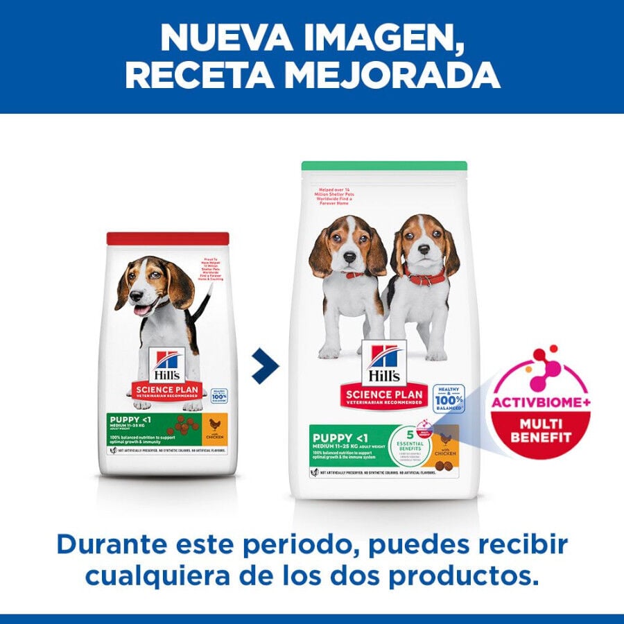 18 kg Hill's Science Plan Puppy Medium pollo pienso para perro, , large Imagen numero 3