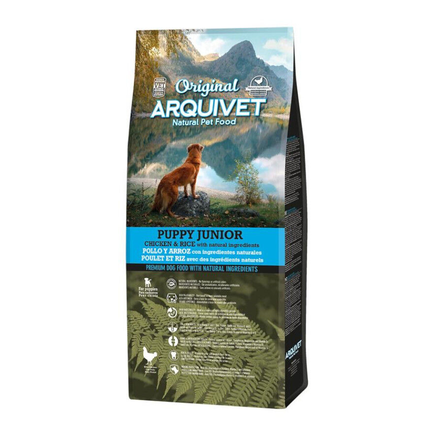 12 kg Arquivet Puppy Junior Original Pollo y Arroz pienso para perros, , large indicador imagen numero 1
