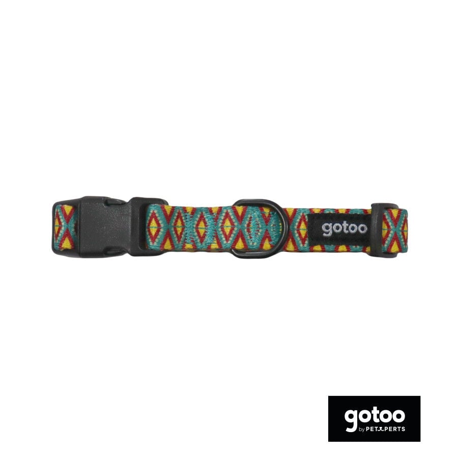 Gotoo Collar estampado geom&eacute;trico para perros