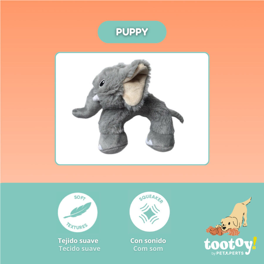 Tootoy! Elefante Mordedor de Peluche para cachorros, , large indicador imagen numero 3