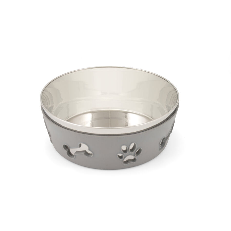 Outech Comedero de Acero Inoxidable Gris para perros, , large Imagen numero 1