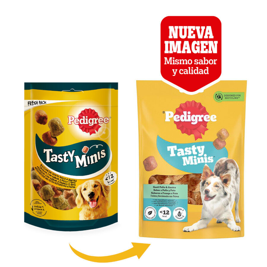 130 g Pedigree Tasty Mini Snacks Sabor Pollo y Pato para Perros, , large indicador imagen numero 2