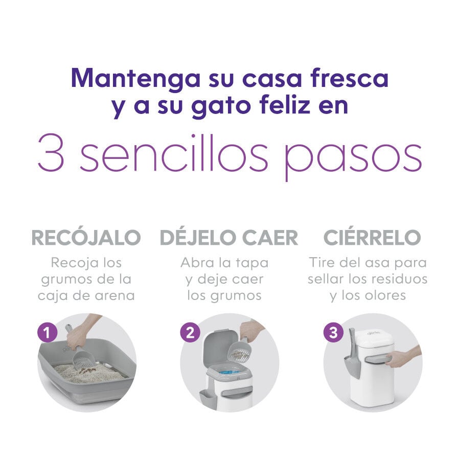 Litter Genie Contenedor LitterLocker Platinum Arena para gatos, , large Imagen numero 4