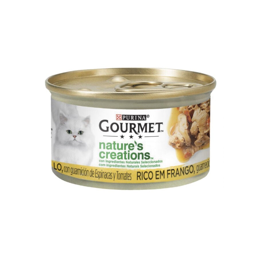 85 g Gourmet Nature's Creations Mini Filetes de Pollo lata para gatos, , large Imagen numero 1