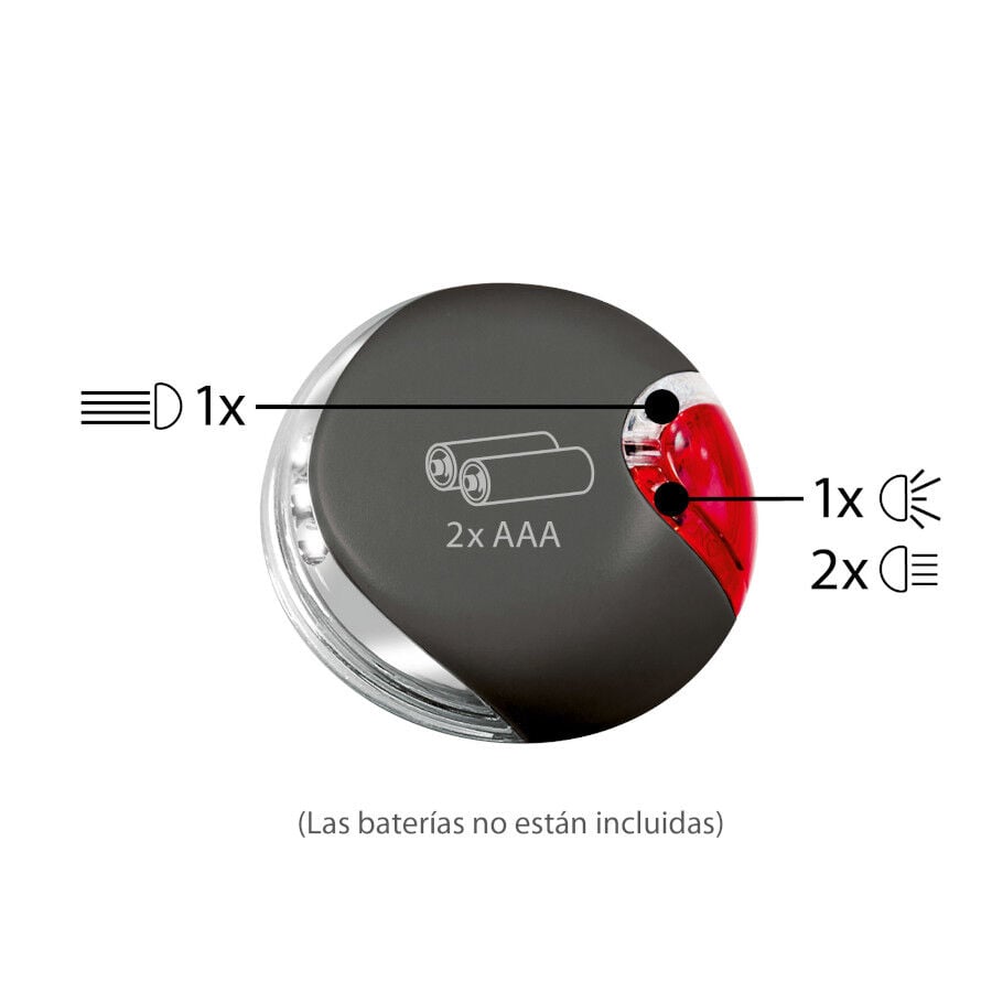 Flexi Literna de Luz led negra para correas, , large indicador imagen numero 2