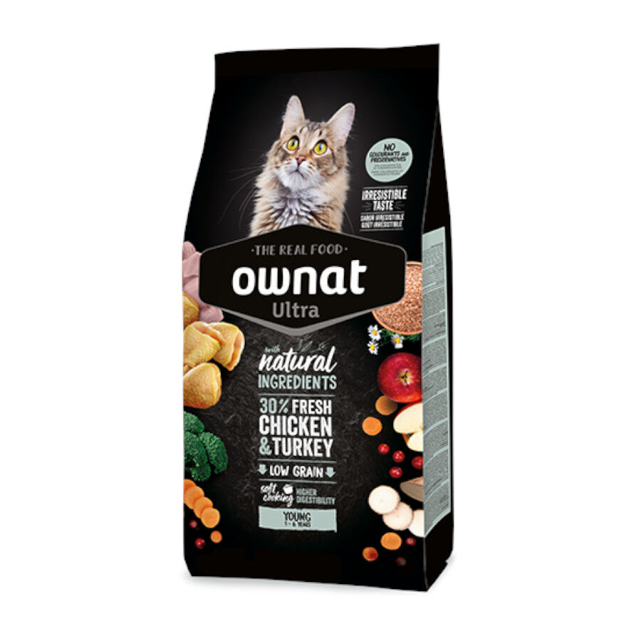Ownat Ultra Young Pienso Pollo y Pavo para gatos, , large Imagen numero 1