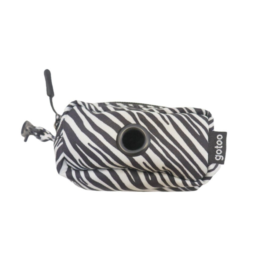 Gotoo Porta bolsas estampado zebra para perros, , large Imagen numero 1