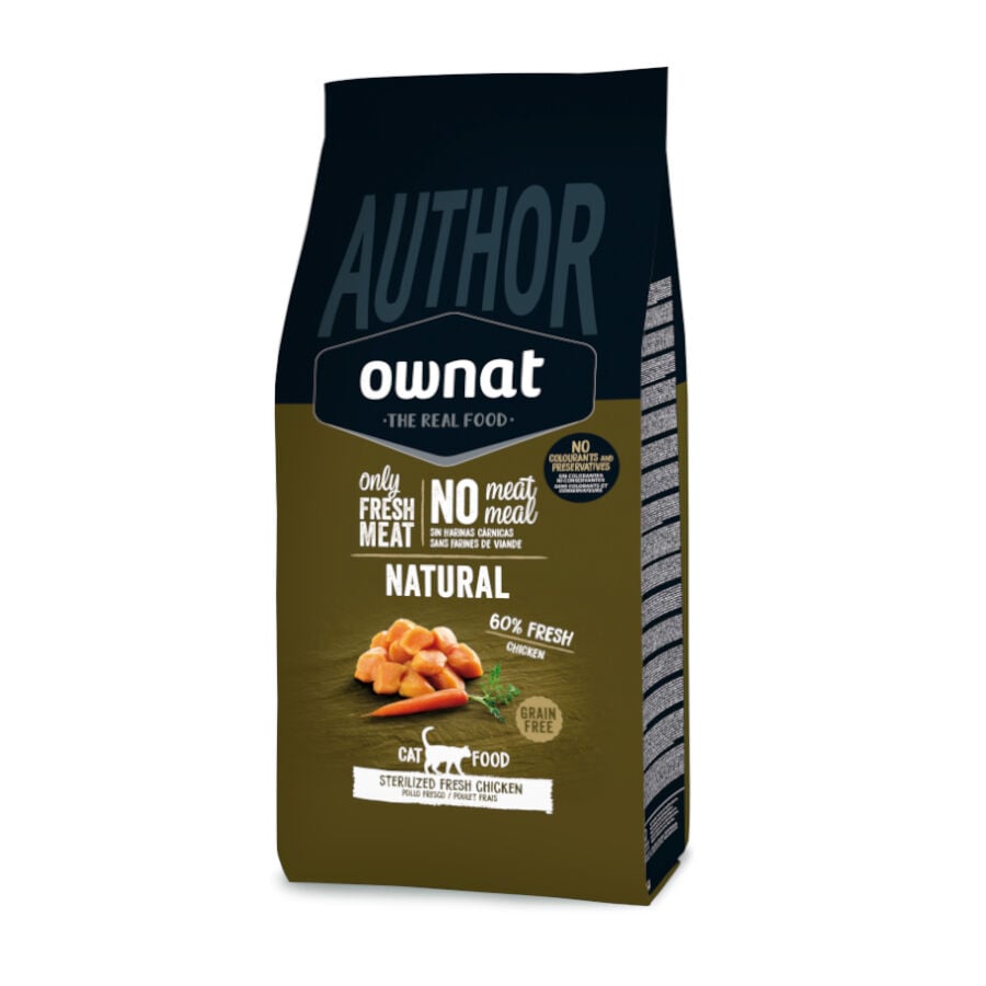 3 kg Ownat Author Esterilizado Pollo Fresco pienso para gatos, , large Imagen numero 1