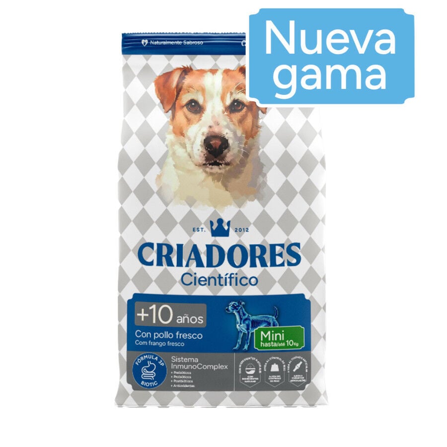 Criadores Cient&iacute;fico Senior Pienso para perros de razas mini