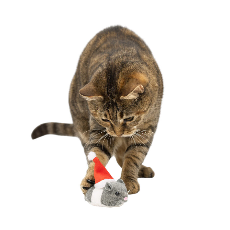 Wonder Christmas Rat&oacute;n Santa juguete para gatos, , large indicador imagen numero 1