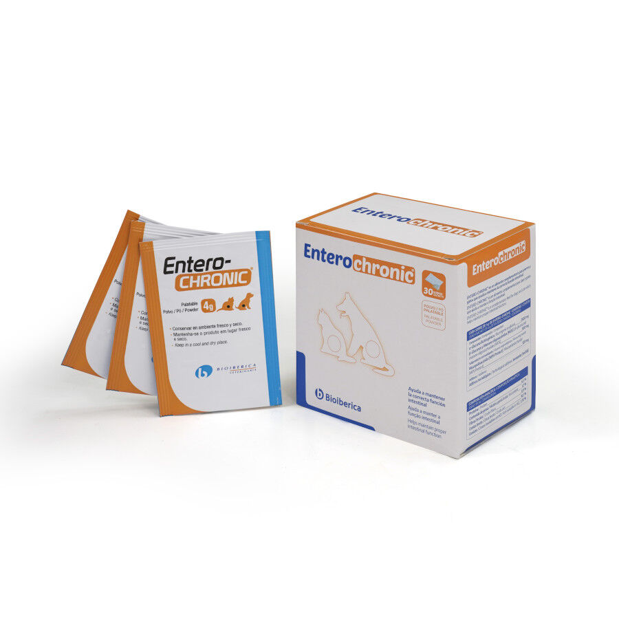 30 sobres Bioiberica Entero-Chronic Antidiarreico para perros y gatos, , large Imagen numero 1