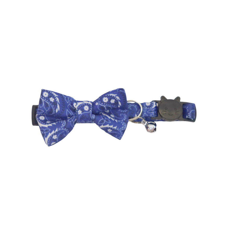 Gotoo Collar azul con cascabel extra&iacute;ble para gatos, , large indicador imagen numero 1
