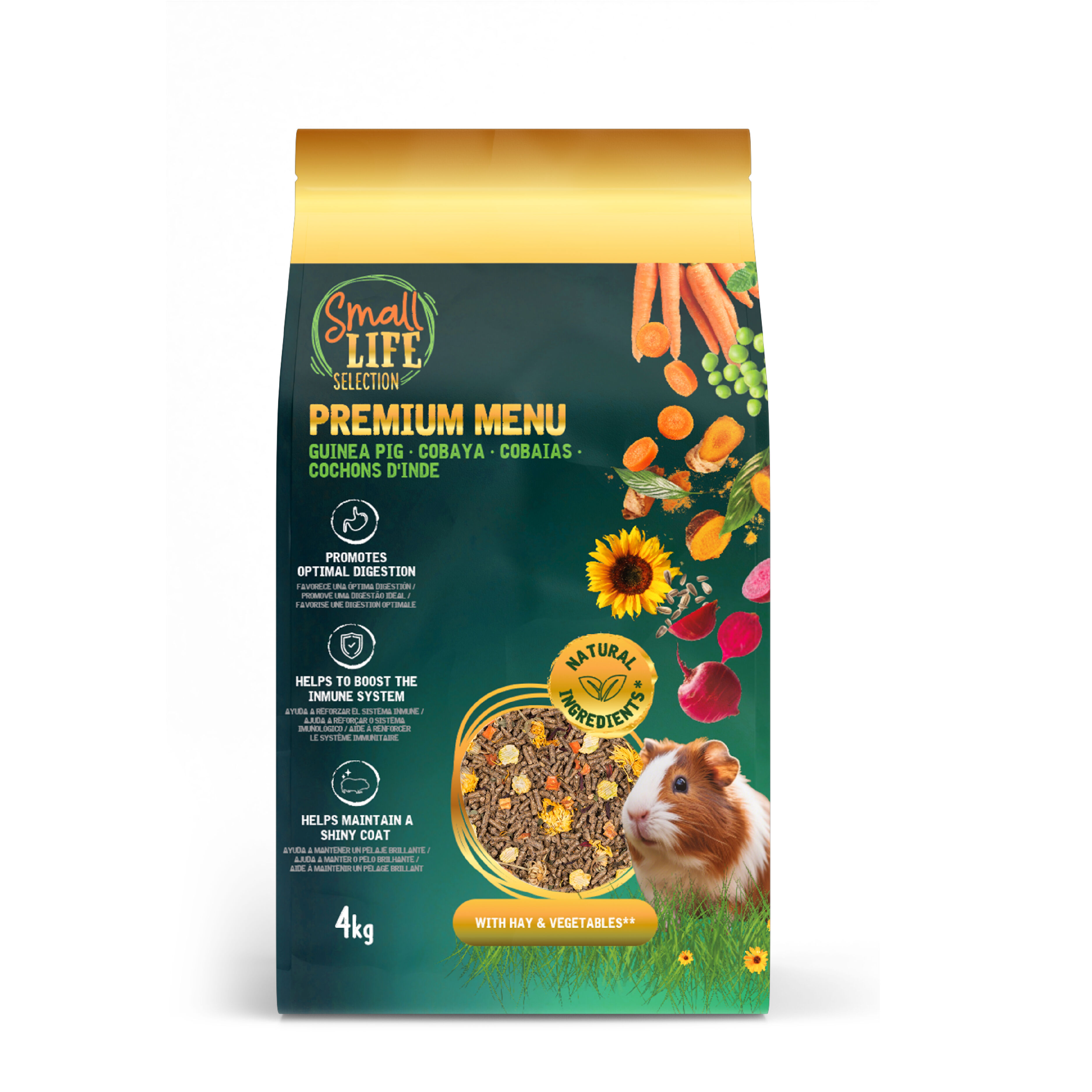 4 kg Small Life Selection Premium Men&uacute; Pienso para cobaya, , large Imagen numero 1