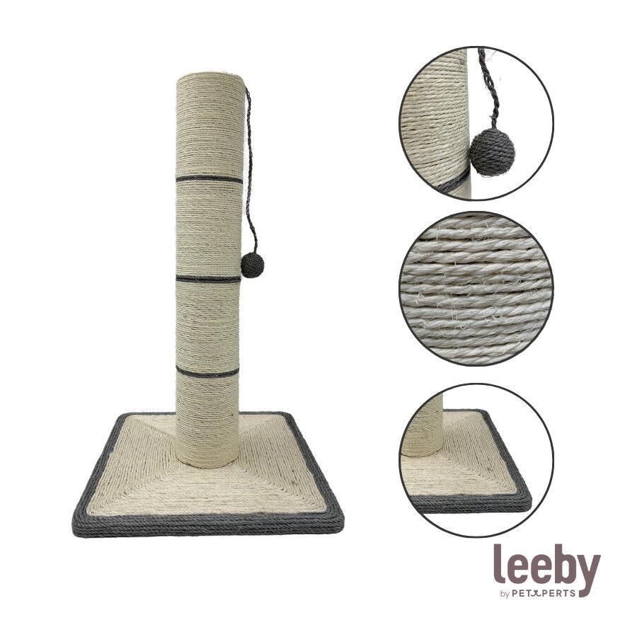 Leeby Isidoro rascador de sisal con juguete para gatos, , large indicador imagen numero 5