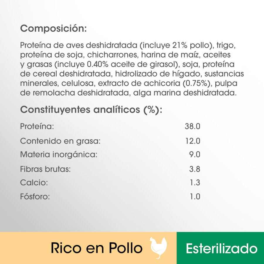 1.4 kg Perfect Fit Adult 1+ Esterilizado Pollo pienso para gatos, , large indicador imagen numero 4