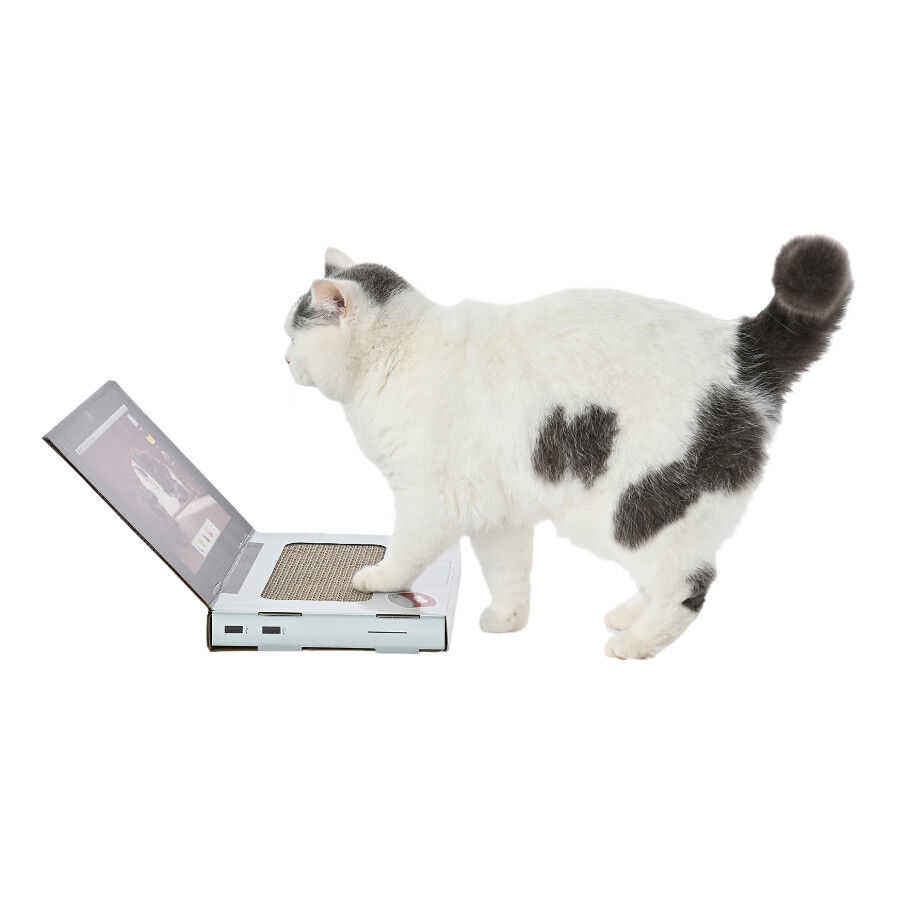 Leeby Lola rascador de cart&oacute;n en forma de ordenador para gatos, , large Imagen numero 5