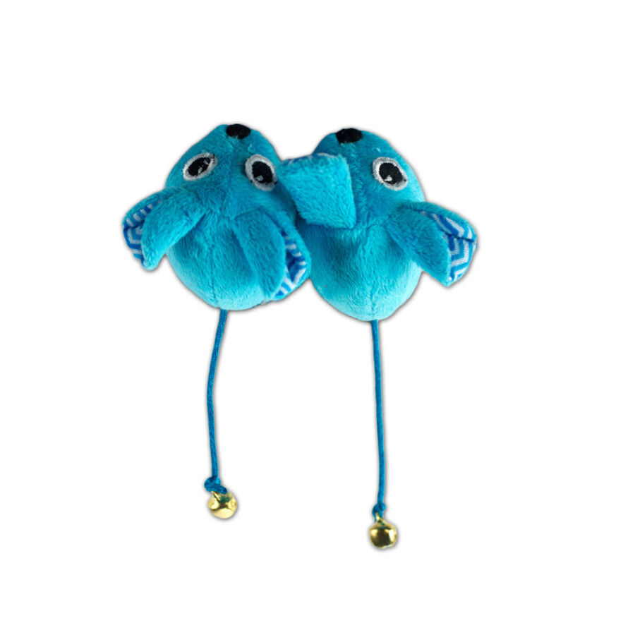 Tootoy! Pack de 2 Ratones con Catnip y Cascabel Azules para gatos, , large Imagen numero 2