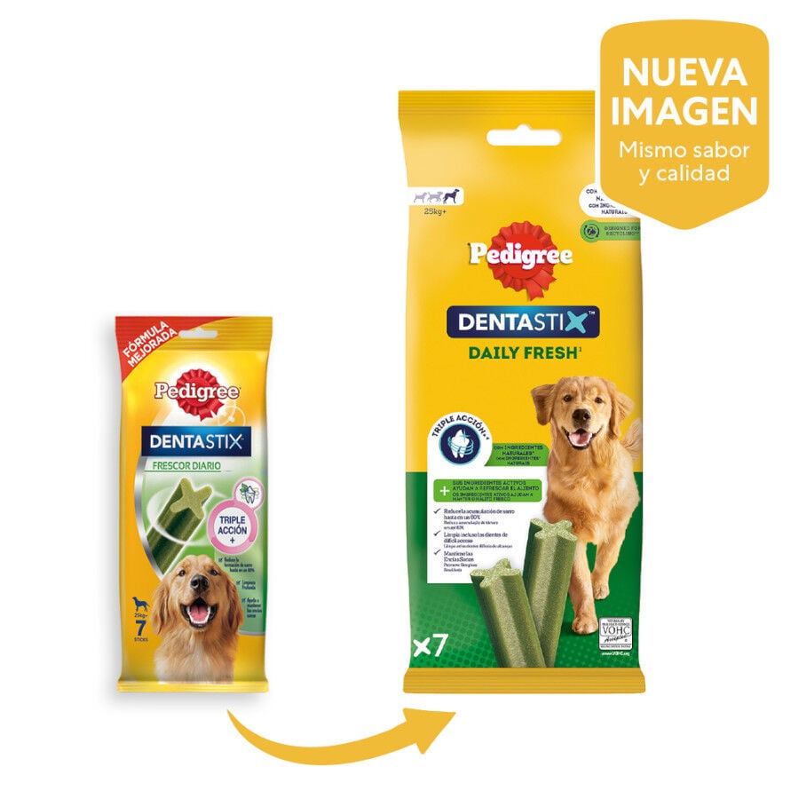 7 barritas Pedigree Dentastix Fresh Snacks Dentales para Perros Grandes, , large indicador imagen numero 2