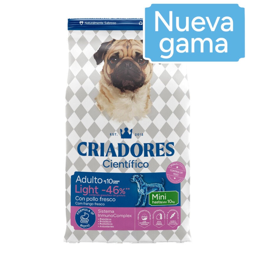 3 kg Criadores Cient&iacute;fico Light -46% contenido graso Adulto Mini Pienso Pollo para perros, , large indicador imagen numero 2