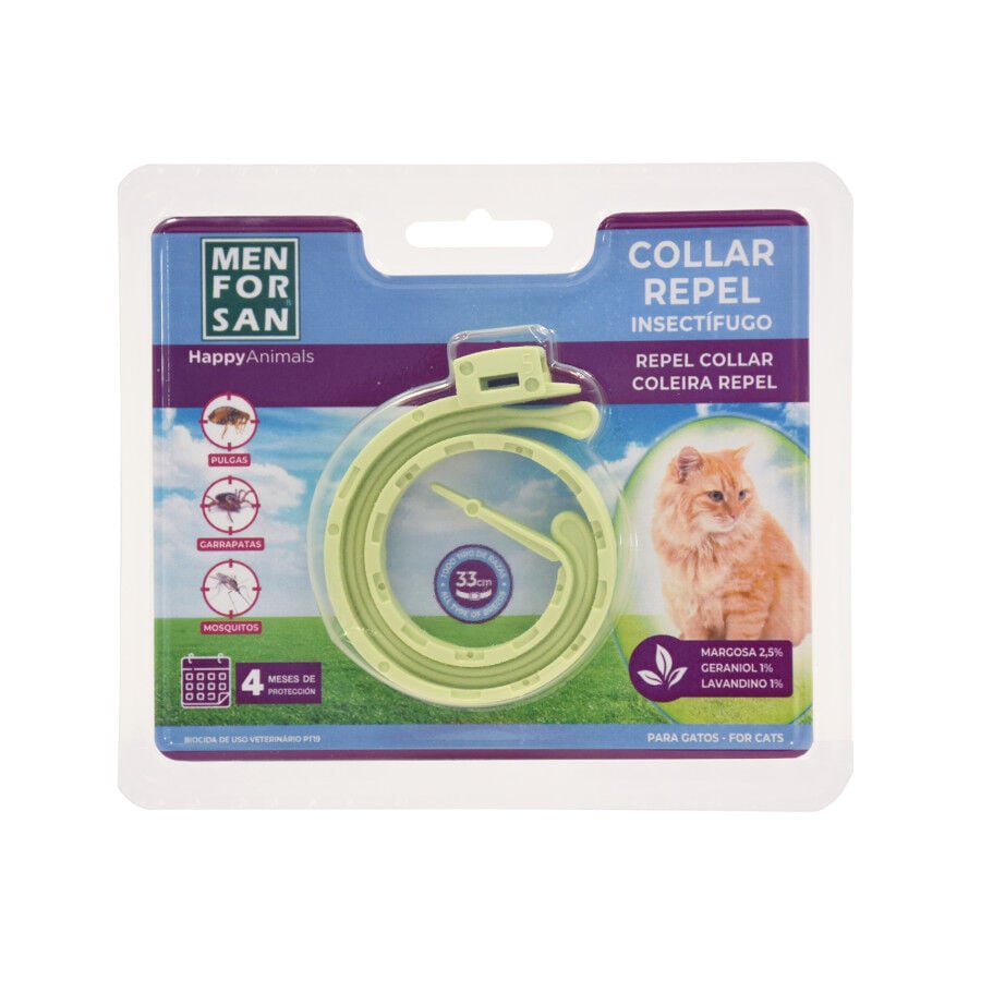 Menforsan Collar Repelente Insectos para gatos, , large Imagen numero 1