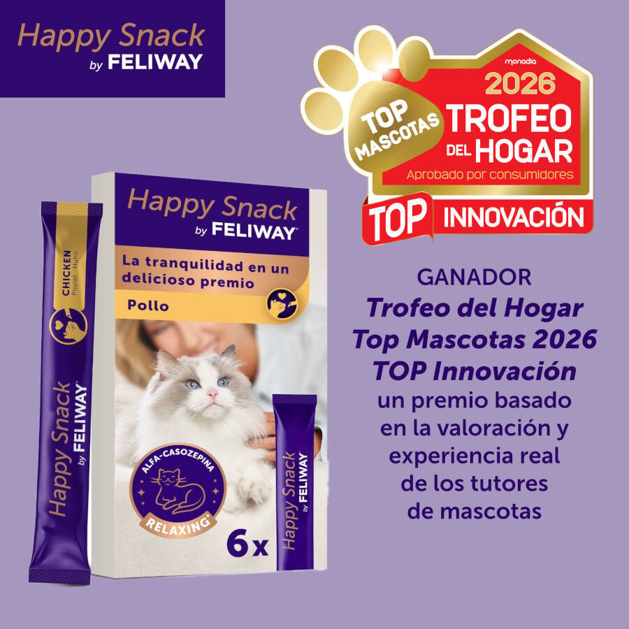 6 sobres x 10 g Feliway Sobres Happy Snack Relajante Pollo para gatos, , large Imagen numero 2