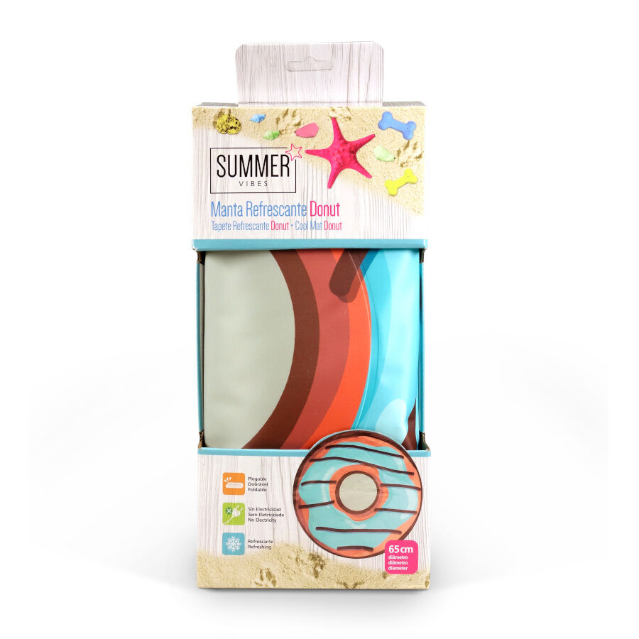 Summer Vibes Donut Manta refrescante para mascotas, , large Imagen numero 2