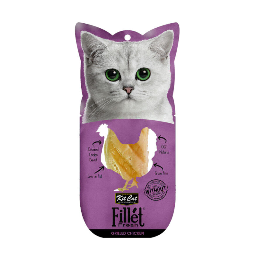 Kit Cat FilletFresh Pollo a la Parrilla Filete Sobre para gatos, , large Imagen numero 1