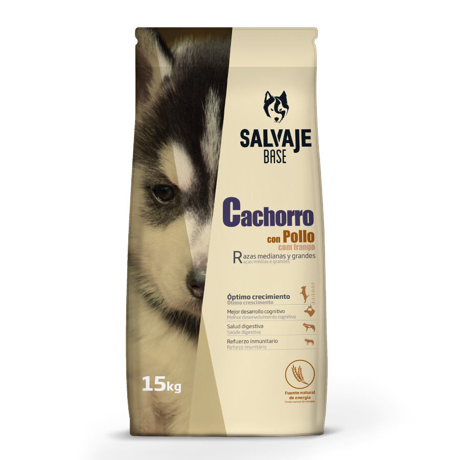 Salvaje Base con pollo pienso para cachorros Imagen numero 1
