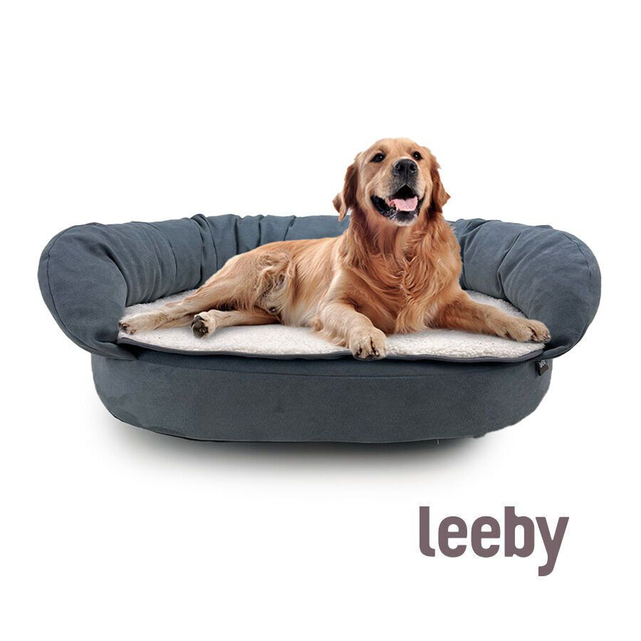 Leeby Sof&aacute; Ortop&eacute;dico Viscoel&aacute;stico Gris para perros, , large Imagen numero 2
