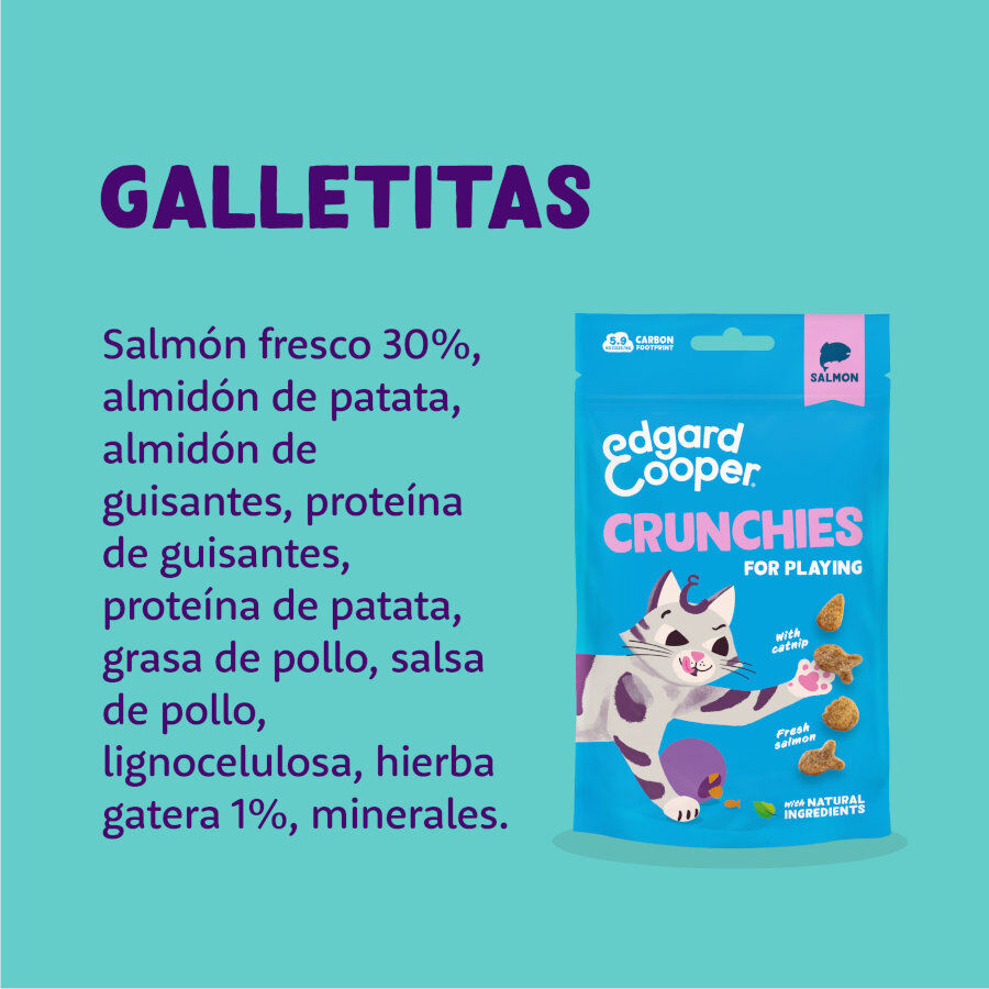 50 g Edgard & Cooper Galletas Crunchies Salmon para gatos, , large indicador imagen numero 5