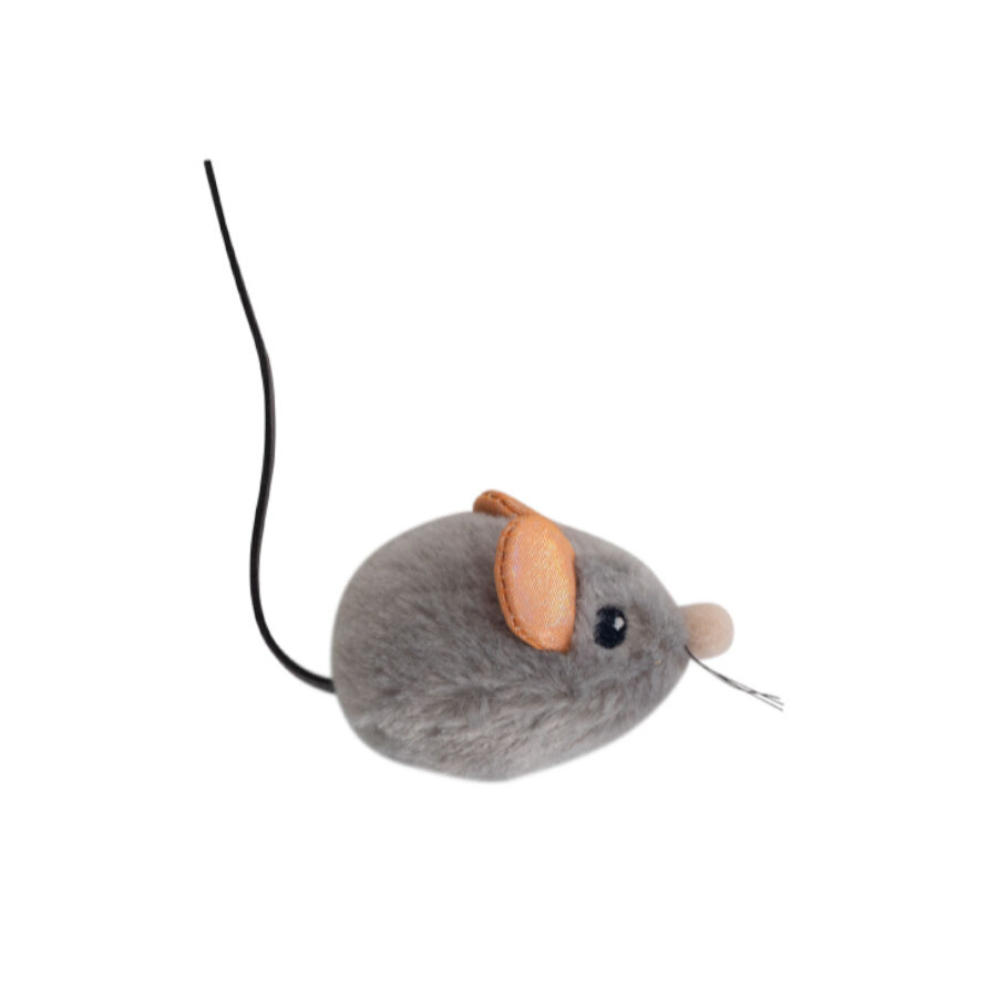 Catstages Squeaky Squeaky Gris Rat&oacute;n de Juguete con Catnip para gatos