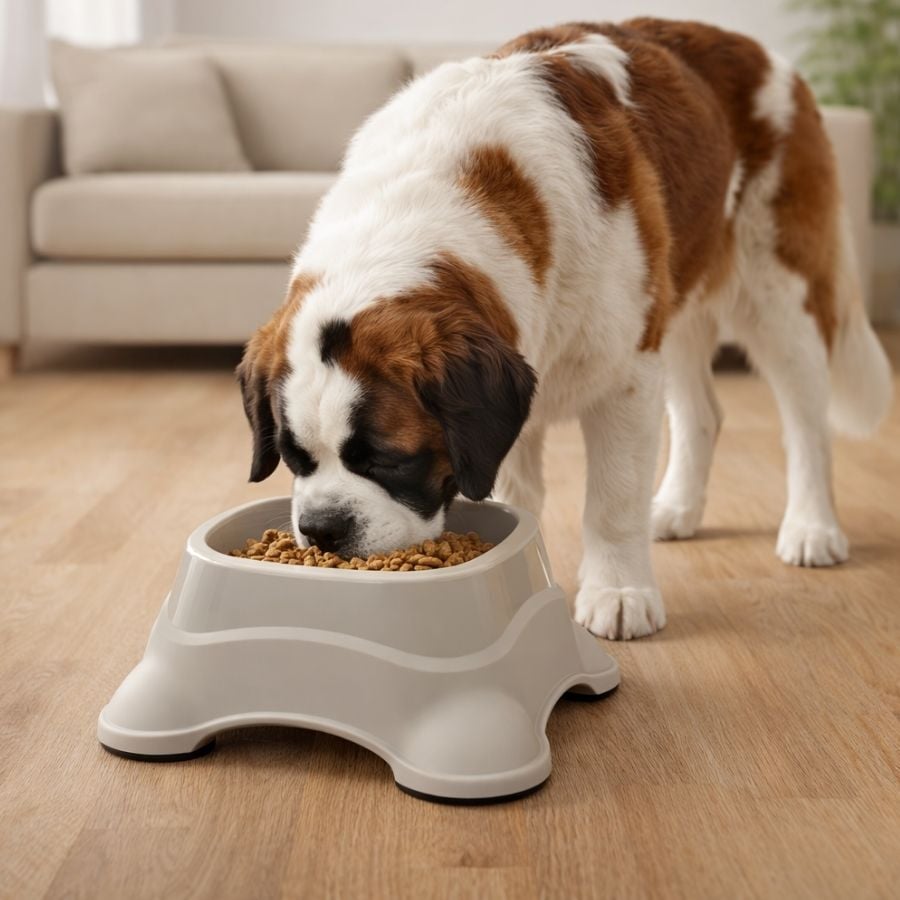 Leeby Comedero Pl&aacute;stico Taupe para perros, , large Imagen numero 1